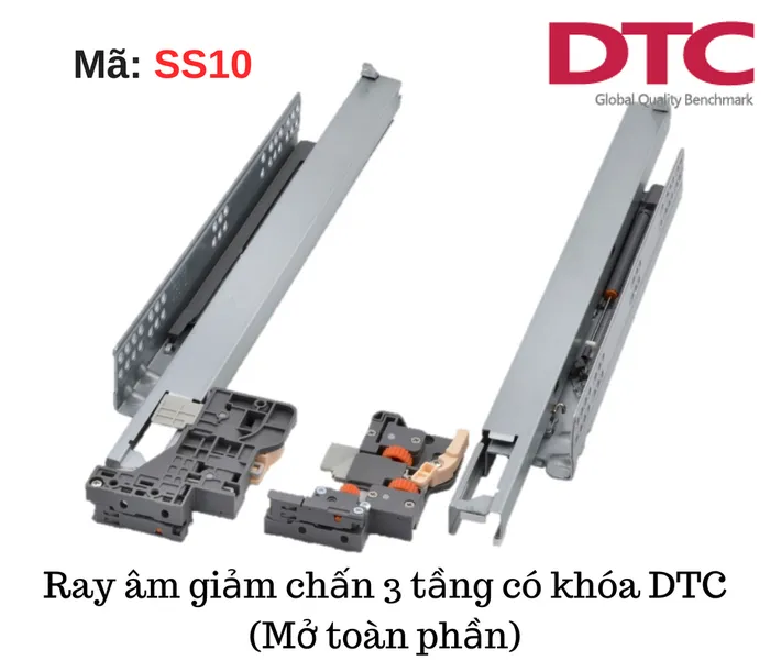 Ray âm DTC 3 tầng giảm chấn có khóa