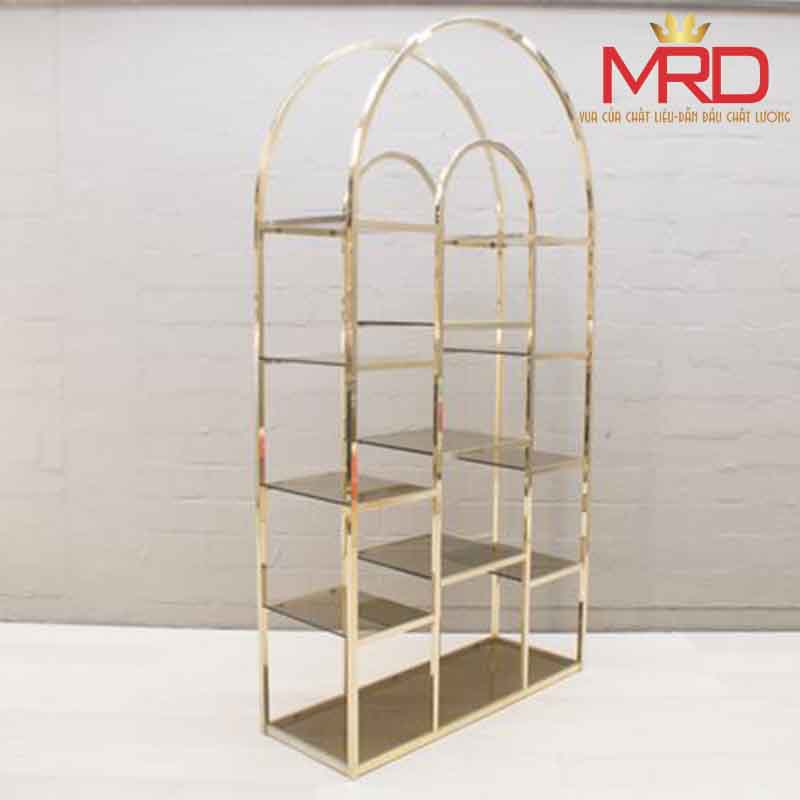 Các mẫu kệ trang trí, kệ sách, kệ rượu, kệ trưng bày khung inox | Gia ...