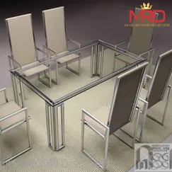 BÀN GHẾ INOX G13