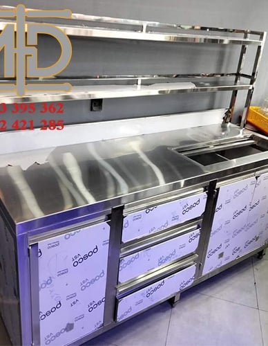 QUẦY TỦ INOX CÔNG NGHIỆP-QCN.08