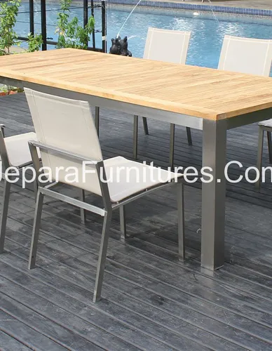 BÀN GHẾ INOX G1