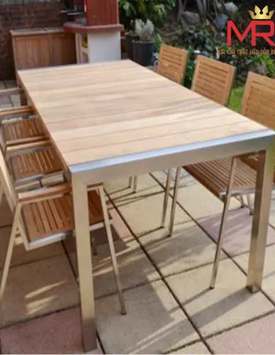BÀN GHẾ INOX G21