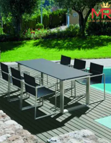 BÀN GHẾ INOX G5