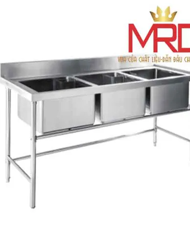 BÀN INOX 3 HỘT