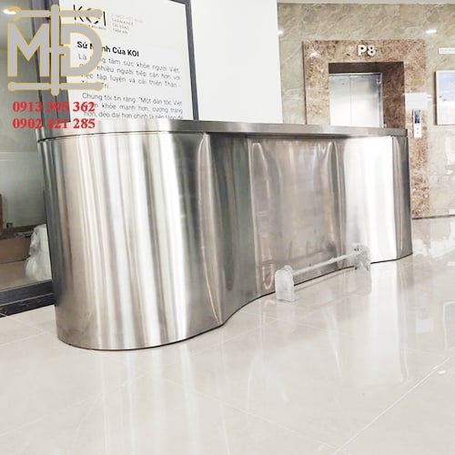 Quầy tính tiền inox - QTT.02