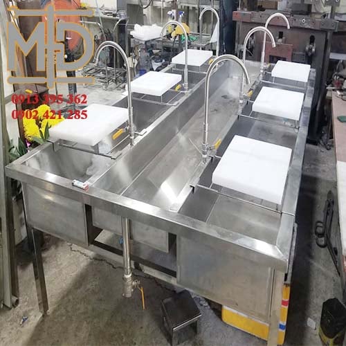 Bàn inox phi lê