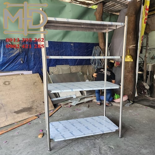 Kệ inox 4 tầng-KBC.02