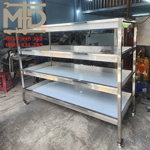 Kệ inox 4 tầng-KBC.05