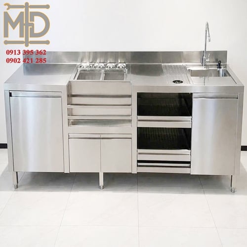 Quầy Tủ Inox - TQB.04