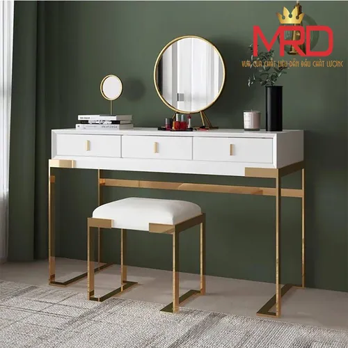 Bàn trang điểm chân inox-BTD.07