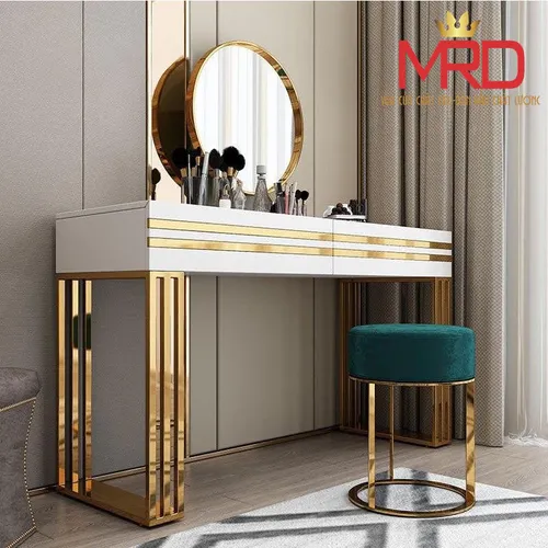 Bàn trang điểm chân inox-BTD.08