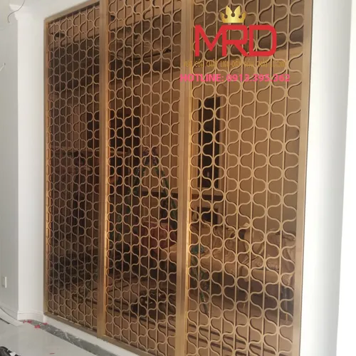 Vách ngăn trang trí inox - VTR.12