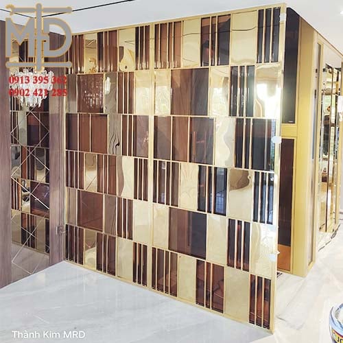 Vách ngăn trang trí inox - VTR.18