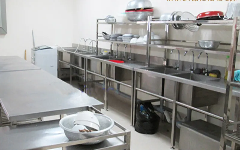 Gia công chậu rửa inox công nghiệp
