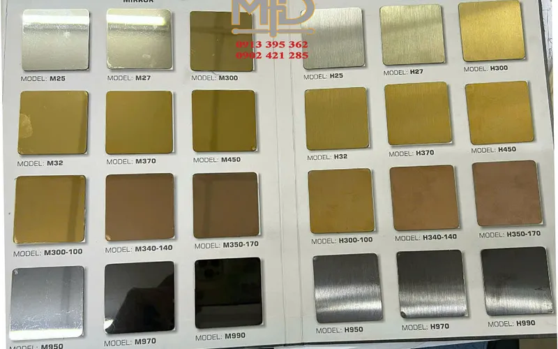 Gia công inox xi mạ pvd