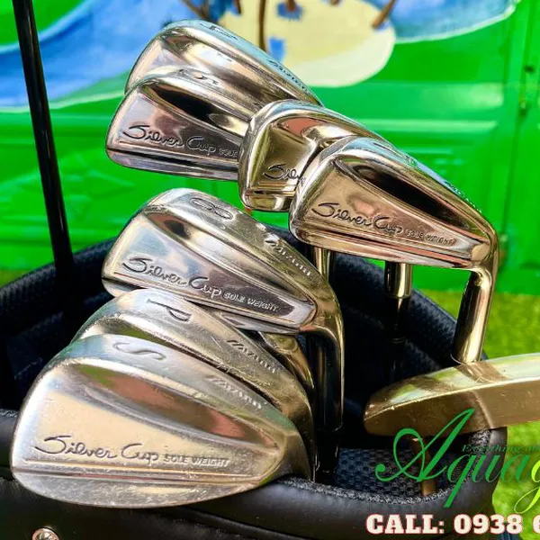 Bộ gậy đánh golf cũ Nam Mizuno SilverCup Steel R