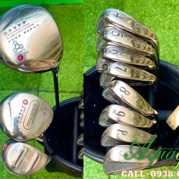 Bộ gậy đánh golf cũ Nam Mizuno SilverCup Steel R