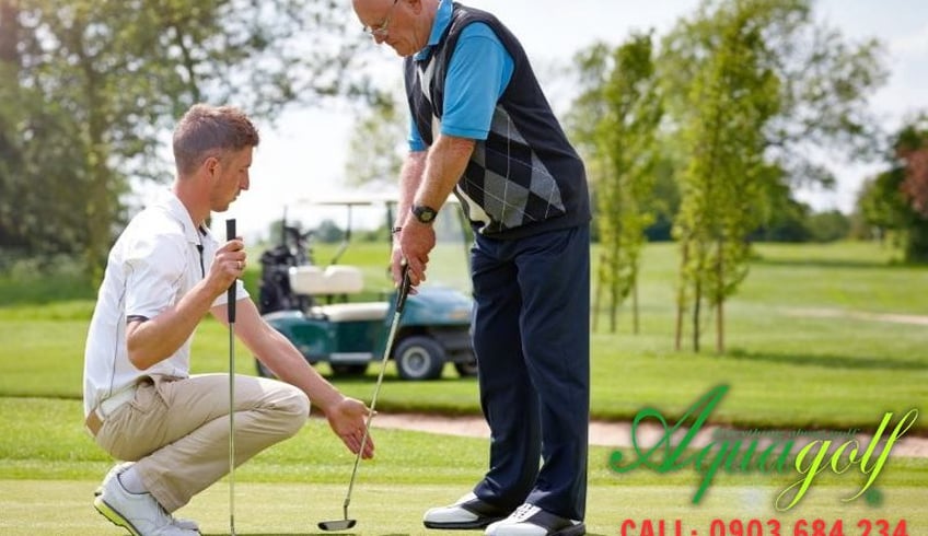 Đánh golf học nhanh tại lồng tập golf