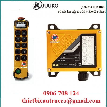 Điều khiển từ xa cầu trục Juuko K1000 Điều khiển từ xa cầu trục Juuko K1000