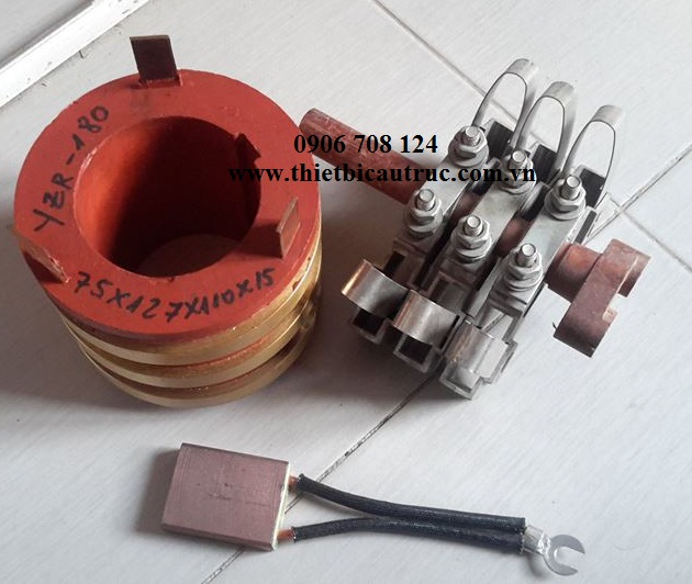 cổ góp điện loại 3 vành trượt Cổ góp điện loại 3 vành trượt