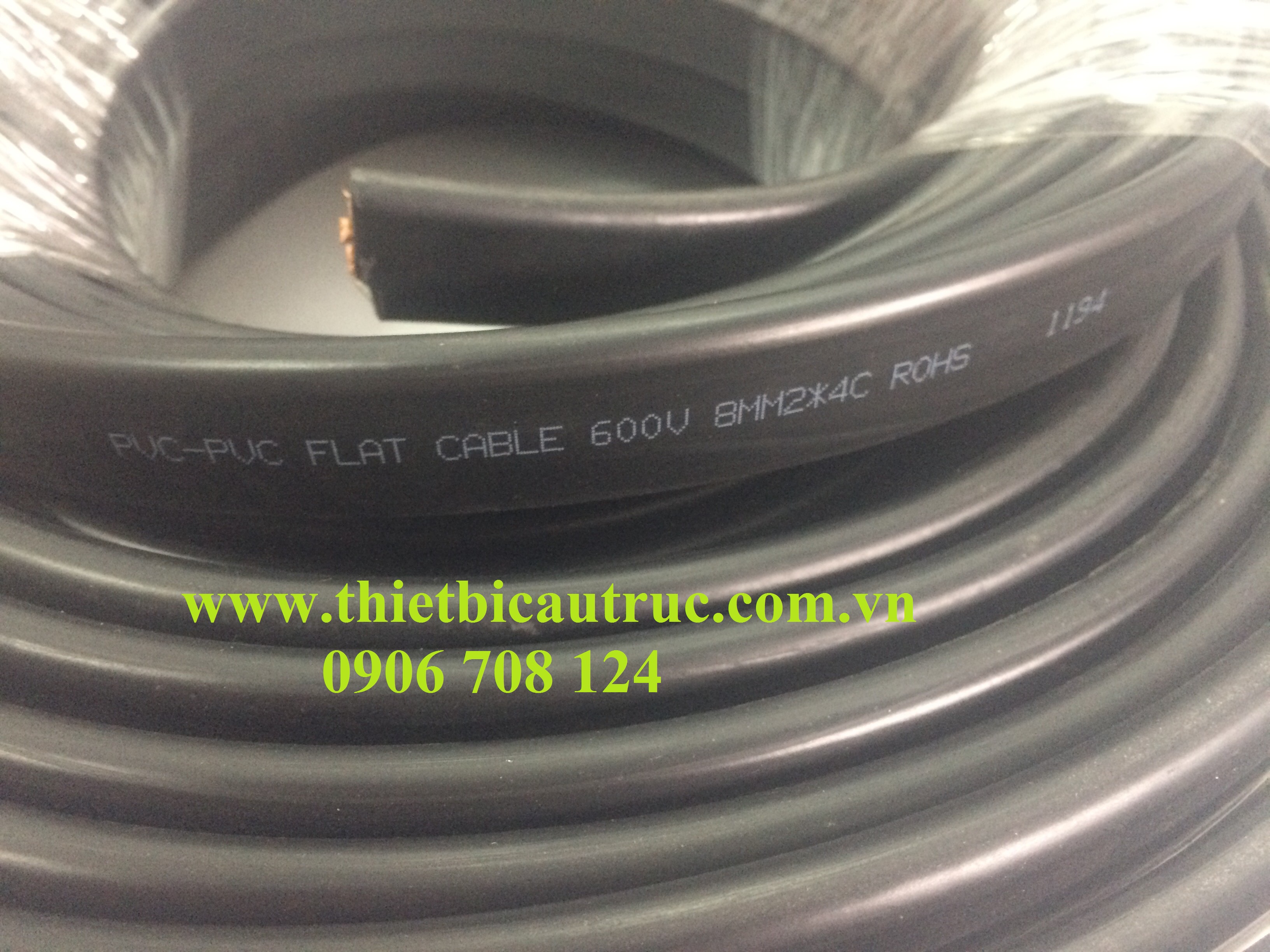 dây cáp điện dẹt (cáp bẹ) 4C x 8 mm2 dây cáp điện dẹt (cáp bẹ) 4C x 8 mm2