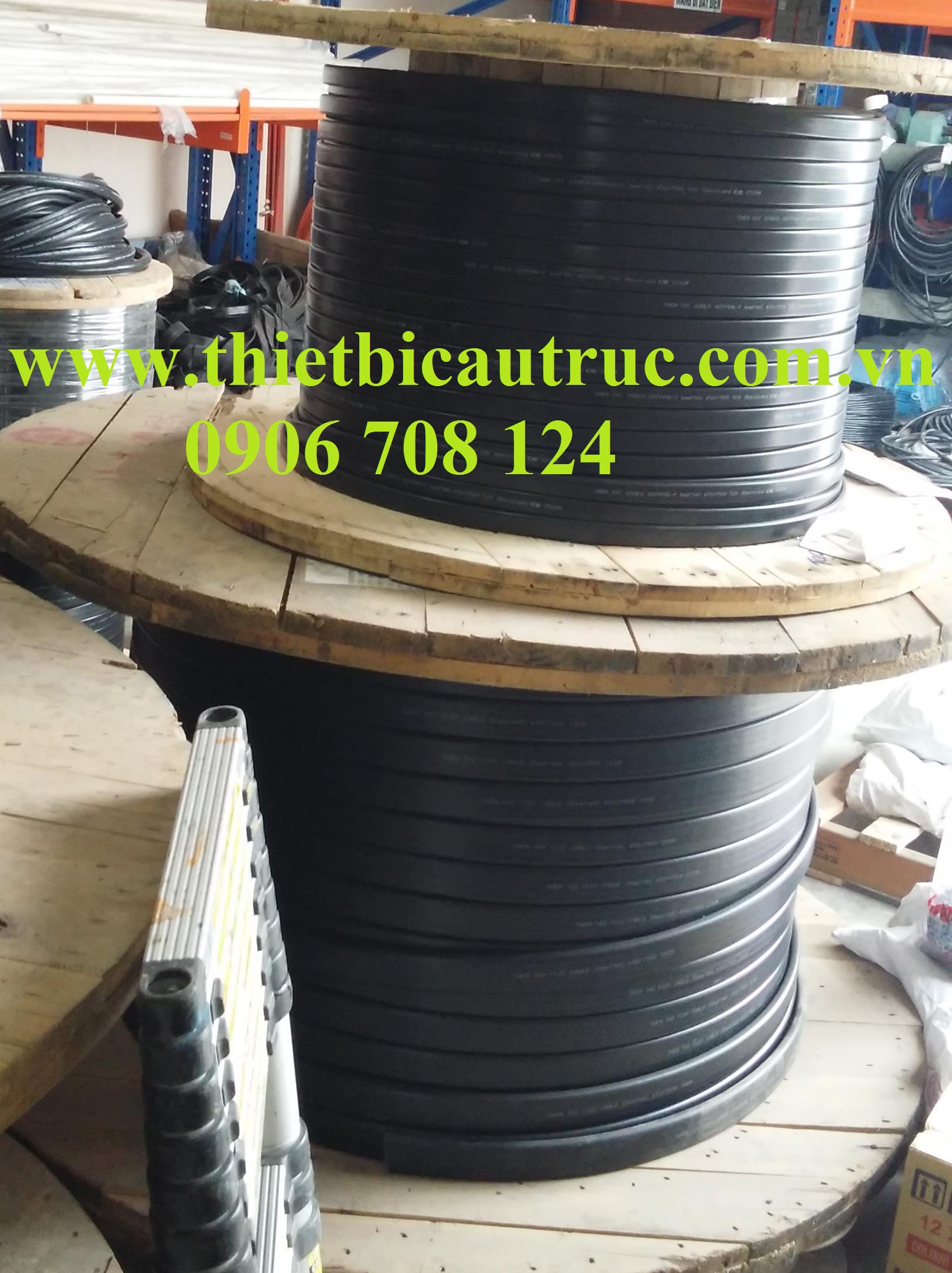 Cáp điện dẹt cầu trục 4C x 4mm Cáp điện dẹt cầu trục 4C x 4mm