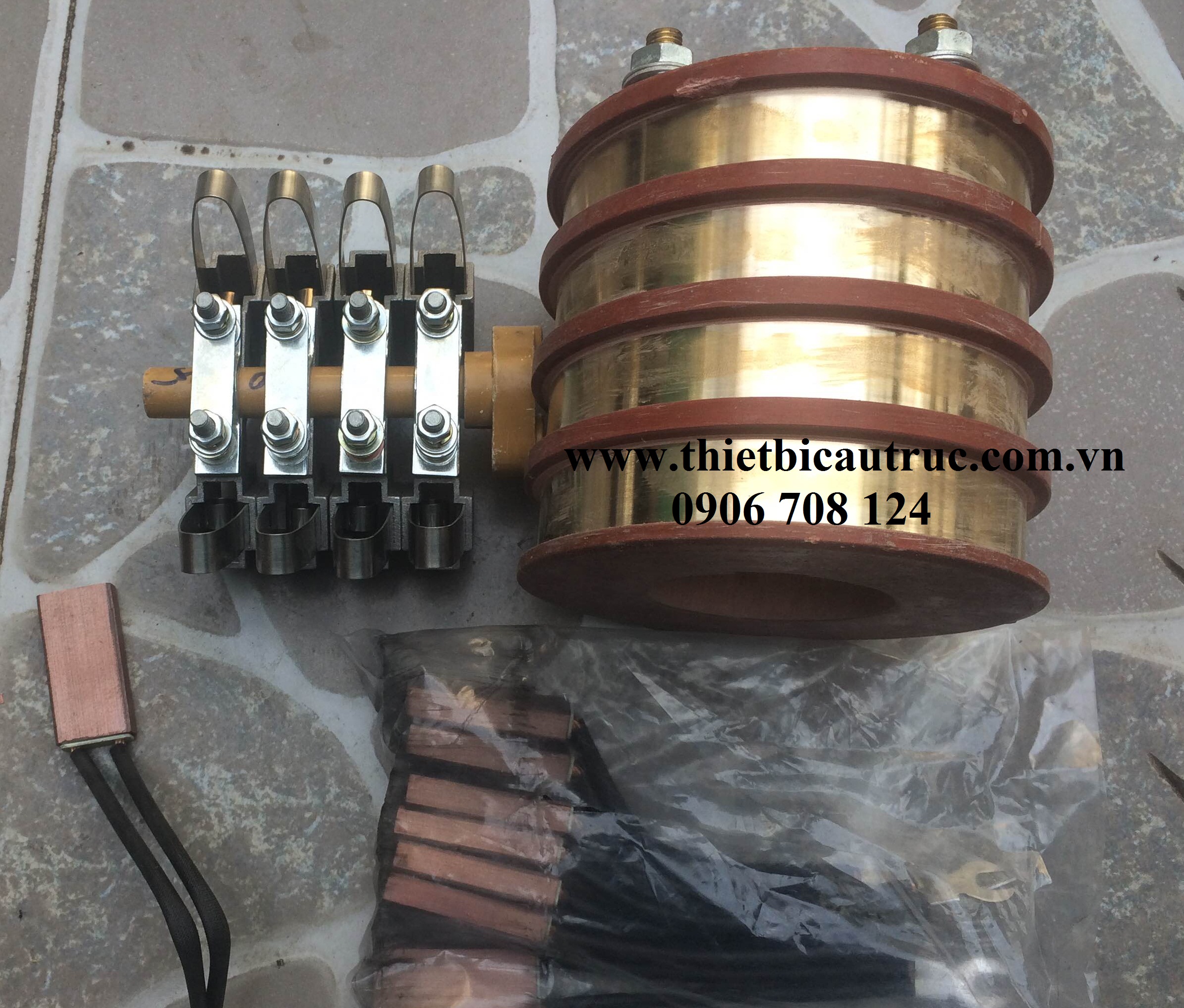 cổ góp điện 4 vành trượt cổ góp điện 4 vành trượt