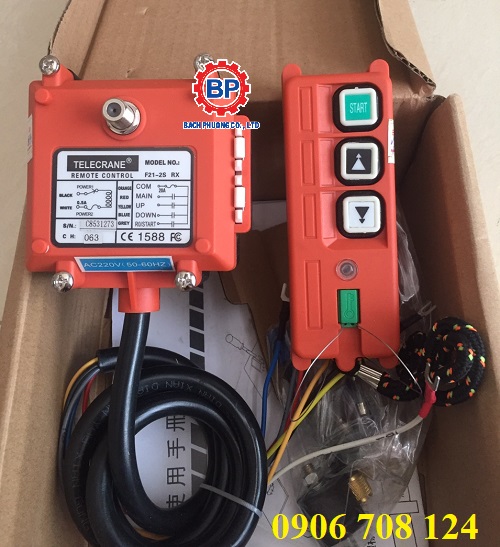 Điều khiển từ xa cầu trục 2 nút F21-2S Điều khiển từ xa cầu trục 2 nút F21-2S