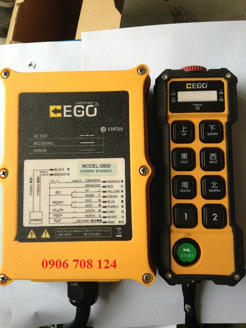 Bộ điều khiển từ xa cầu trục EGO G800 Bộ điều khiển từ xa cầu trục EGO G800
