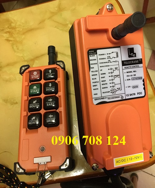 Điều khiển từ xa cầu trục nguồn 12V Điều khiển từ xa cầu trục nguồn 12V