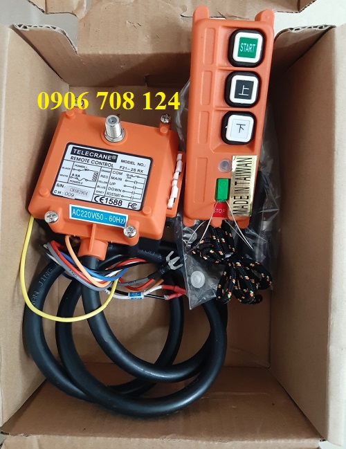 Điều khiển từ xa cầu trục 2 nút bấm Điều khiển từ xa cầu trục 2 nút bấm