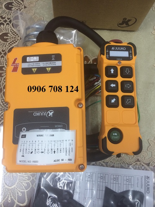 Điều khiển từ xa cầu trục Juuko K600 Điều khiển từ xa cầu trục Juuko K600