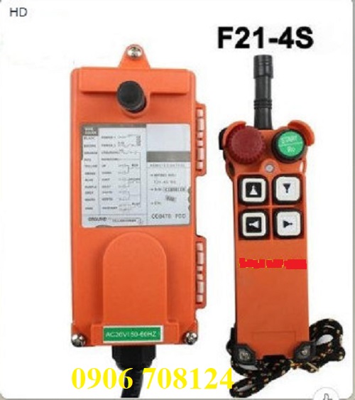 Điều khiển từ xa cầu trục 4 nút Điều khiển từ xa cầu trục 4 nút
