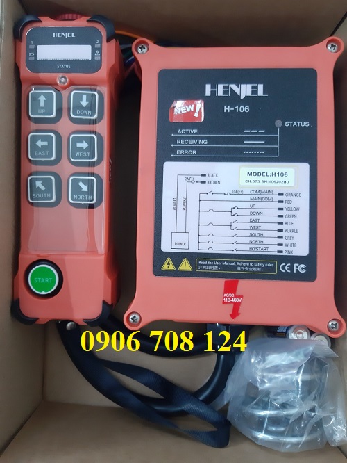 Điều khiển từ xa cầu trục Henjel H106 Điều khiển từ xa cầu trục Henjel H106