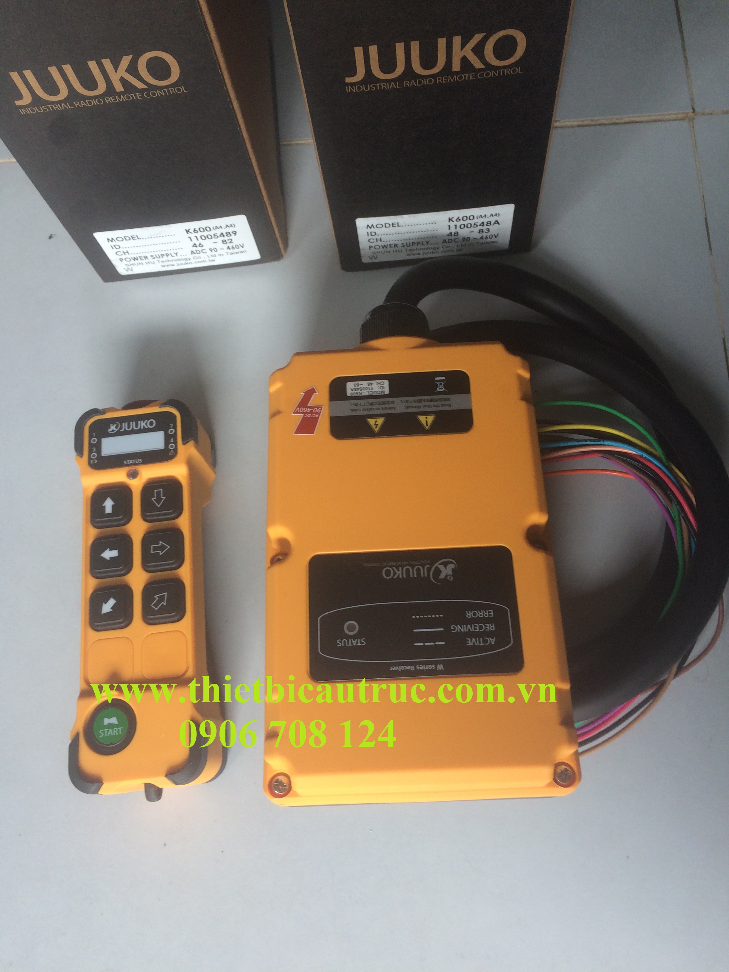 điều khiển từ xa cầu trục JUUKO K600 điều khiển từ xa cầu trục JUUKO K600