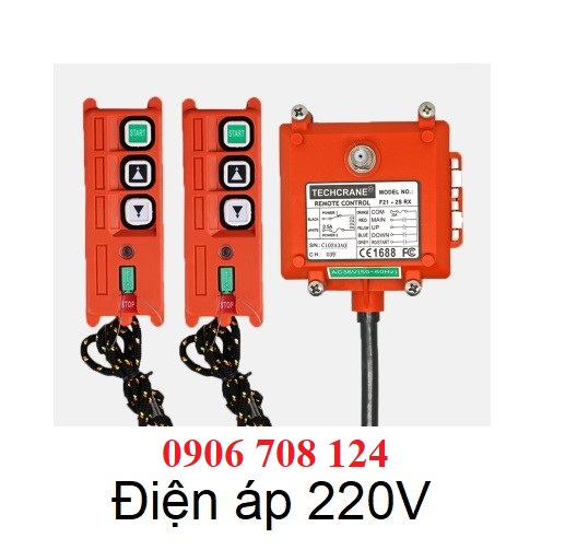 Điều khiển từ xa 2 nút cho tời điện Điều khiển từ xa 2 nút cho tời điện