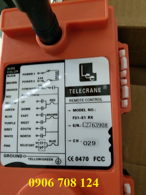 Điều khiển từ xa cầu trục F21-E1B 12V Điều khiển từ xa cầu trục F21-E1B 12V