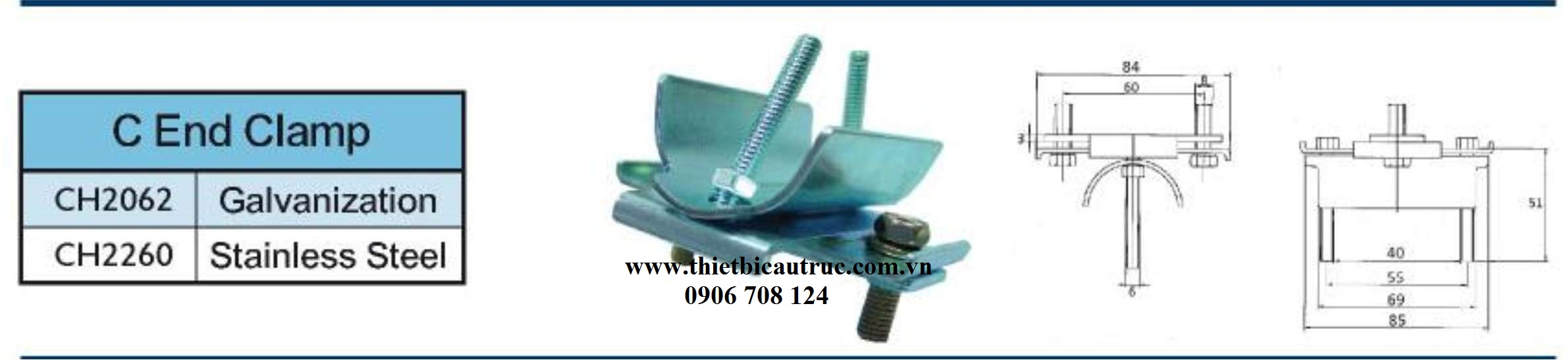 kẹp cuối ray c kẹp cuối ray c