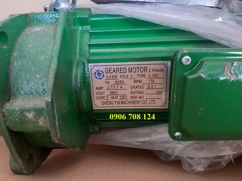 Motor dầm biên 0.4Kw Sheng yin Motor dầm biên 0.4Kw Sheng yin