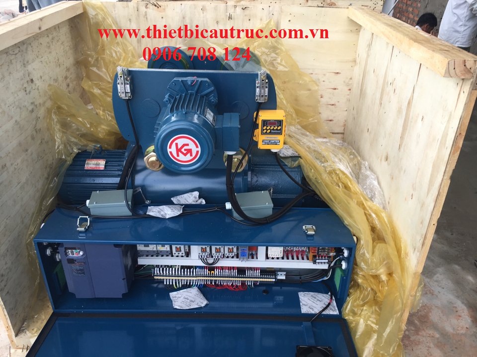 Pa lăng cáp điện dầm đơn 2 tấn Pa lăng cáp điện dầm đơn 2 tấn