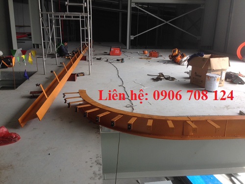 Ray điện cầu trục lắp theo đường cong Ray điện cầu trục lắp theo đường cong