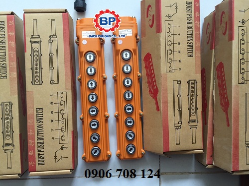 tay bấm điều khiển cầu trục 8 nút COB 64 tay bấm điều khiển cầu trục 8 nút COB 64