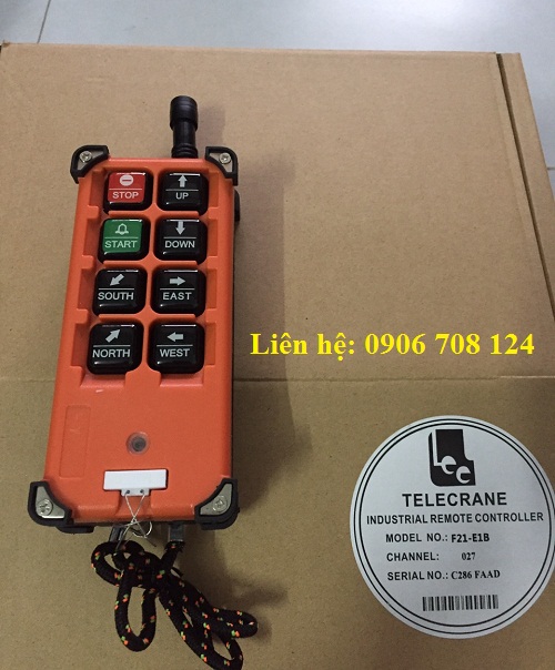 Tay bấm điều khiển từ xa cầu trục 8 nút Tay bấm điều khiển từ xa cầu trục 8 nút