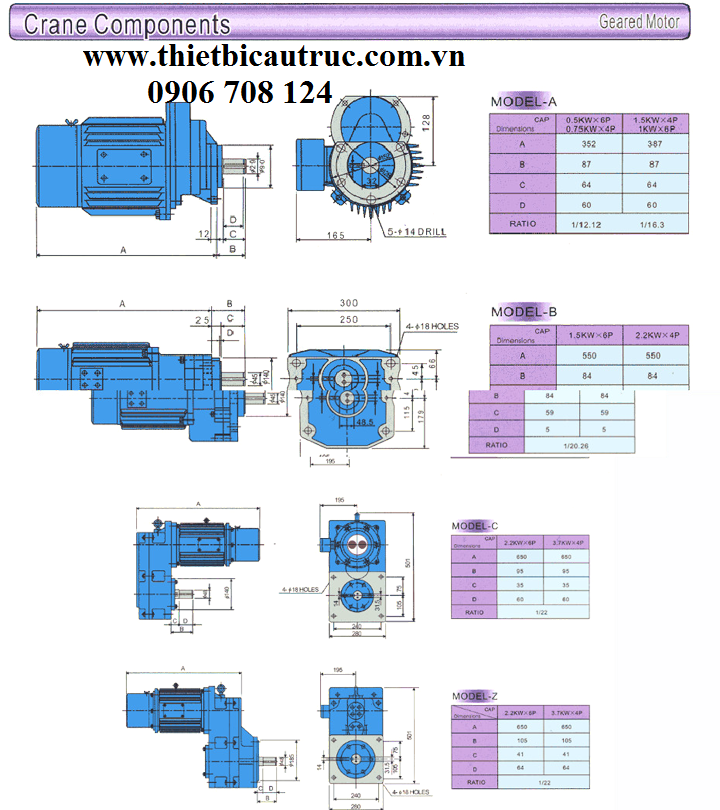 thông số motor dầm biên hàn quốc thông số motor dầm biên hàn quốc