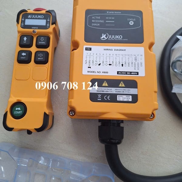 Điều khiển từ xa Juuko K400 loại 4 nút 1 cấp