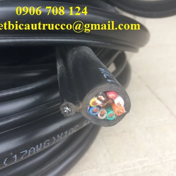 Dây cáp điều khiển có lõi thép chịu lực 10C x 1.25 mm