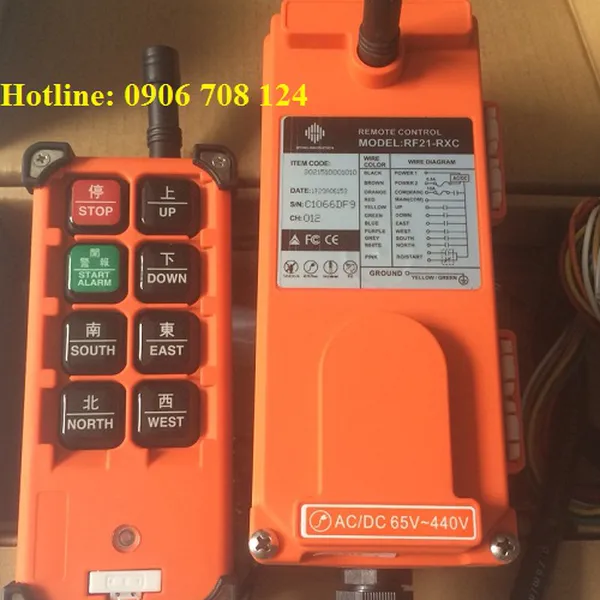 Điều khiển từ xa cầu trục 1 cấp tốc độ
