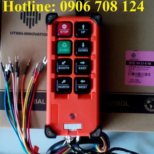 Điều khiển từ xa cầu trục 8 nút bấm