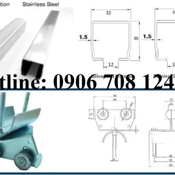 Hệ thống điện máng C treo cáp dẹp cầu trục