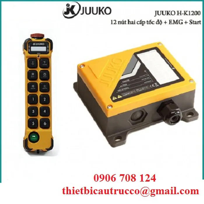 Điều khiển từ xa cầu trục 12 nút - juuko K1200